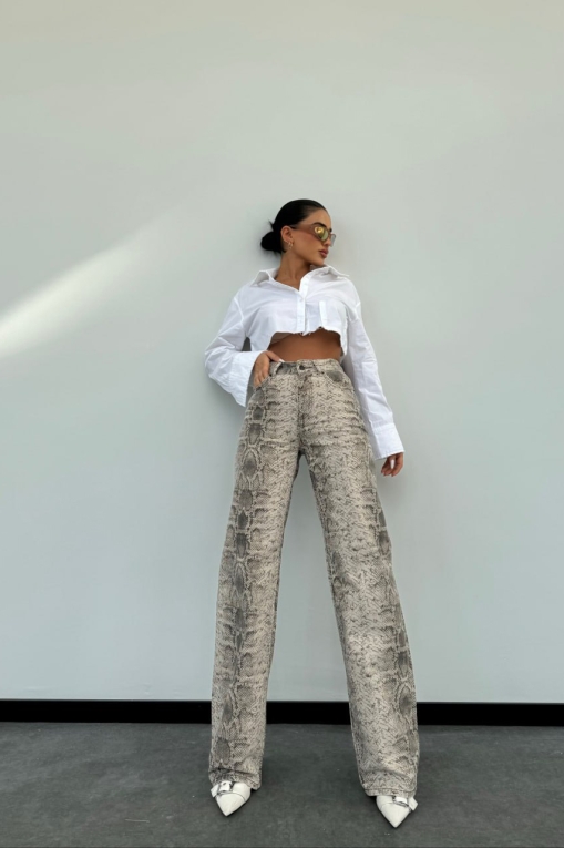 Blugi Regular Fit Animal Print Siena - Img 4