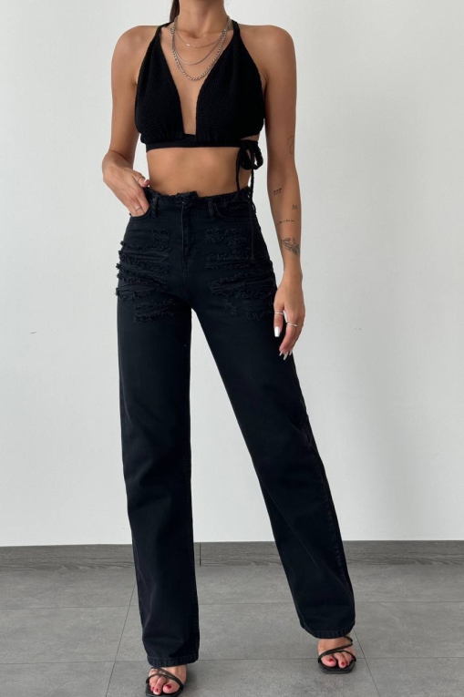 Blugi Regular Fit Negri Mazie - Img 2