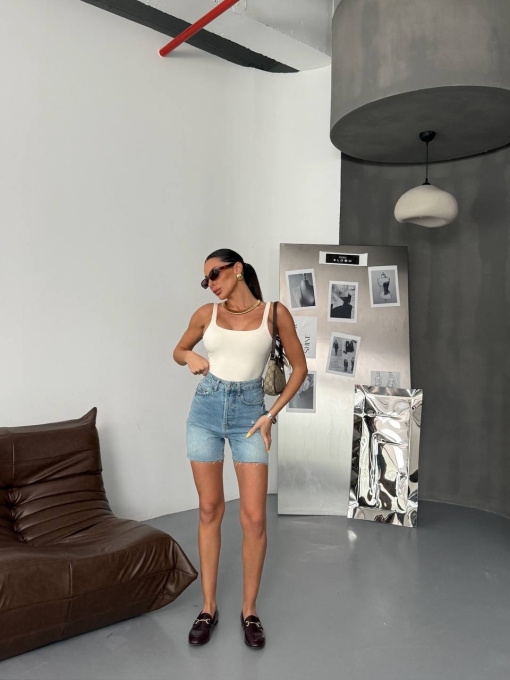 Blugi Scurti Albastru Litzy - Img 2
