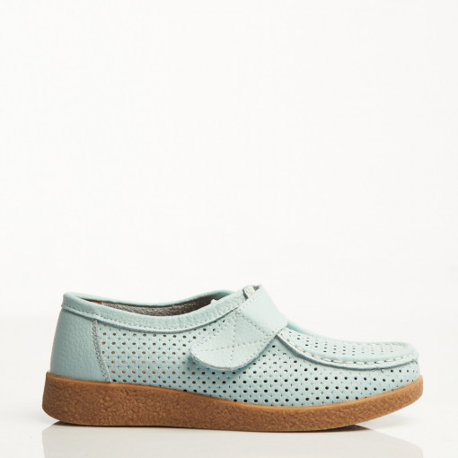 Mocasini dama Piele Naturala Albastri Takari - Img 4