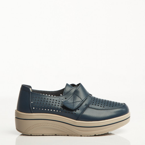 Mocasini dama Piele Naturala Bleumarin Izana - Img 6