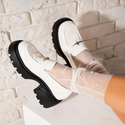 Pantofi dama casual Albi din Piele Ecologica Lacuita Niyel - Img 3