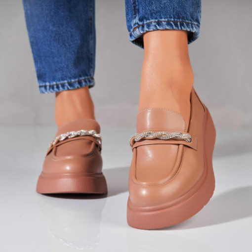 Pantofi dama casual Kaki din Piele Ecologica Rena - Img 3