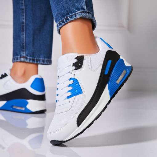 Adidași damă Albastri din Piele Ecologica Naveen - Img 6