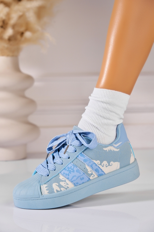 Adidași de damă Piele Ecologica Albastru Anezka - Img 2