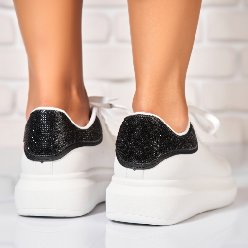 Adidași de damă Piele Ecologica Negru Adilyn - Img 2