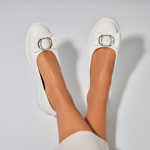 Balerini dama Piele Ecologica Alb Laren - Img 2