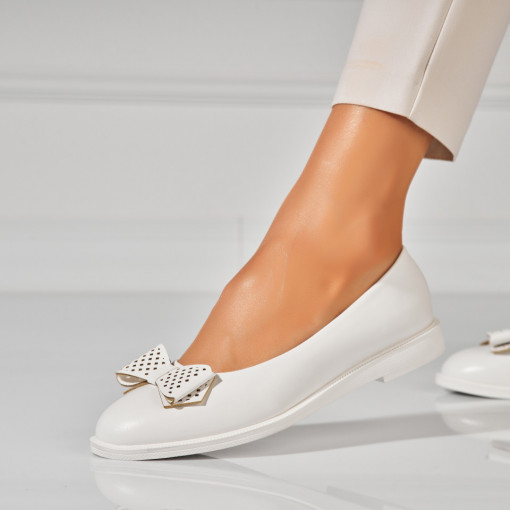 Balerini dama Piele Ecologica Alb Yuvia - Img 2