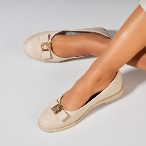 Balerini dama Piele Ecologica Bej Lisha - Img 2