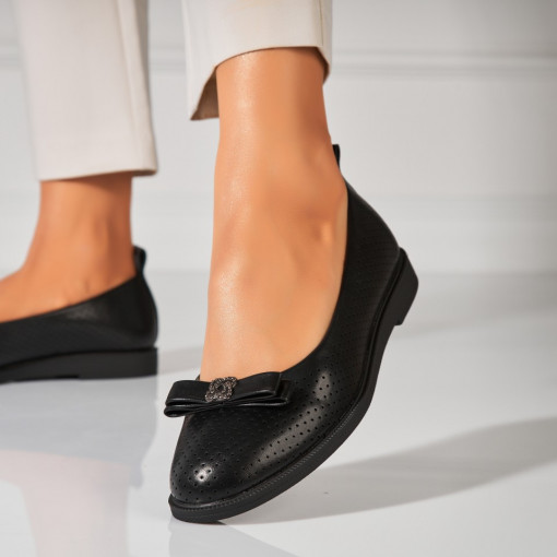 Balerini dama Piele Ecologica Negru Erilyn - Img 3