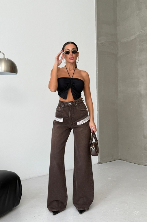 Blugi Damă Oversize Maro Xiomara - Img 2