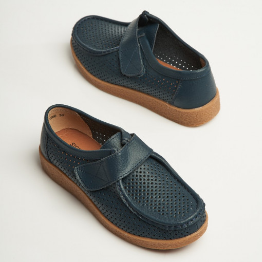 Mocasini dama Piele Naturala Bleumarin Takari - Img 5