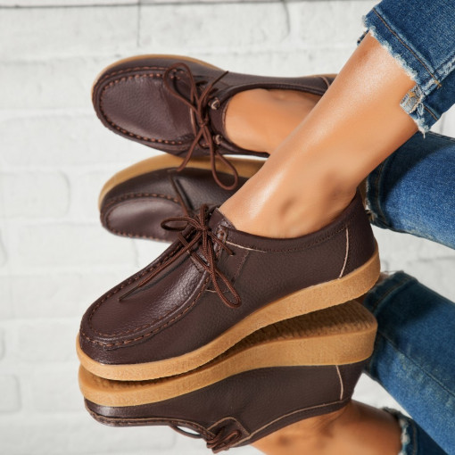 Mocasini dama Piele Naturala Maro Harla - Img 3