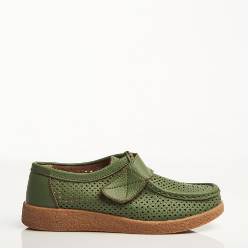 Mocasini dama Piele Naturala Verzi Takari - Img 2