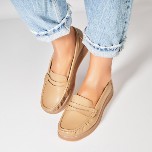 Pantofi dama casual Kaki din Piele Ecologica Awsa - Img 3