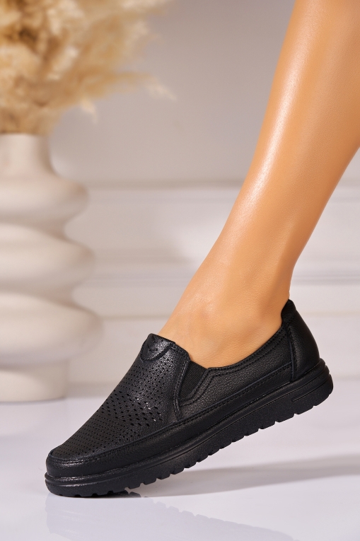 Pantofi dama casual Negri din Piele Ecologica Alexis - Img 2