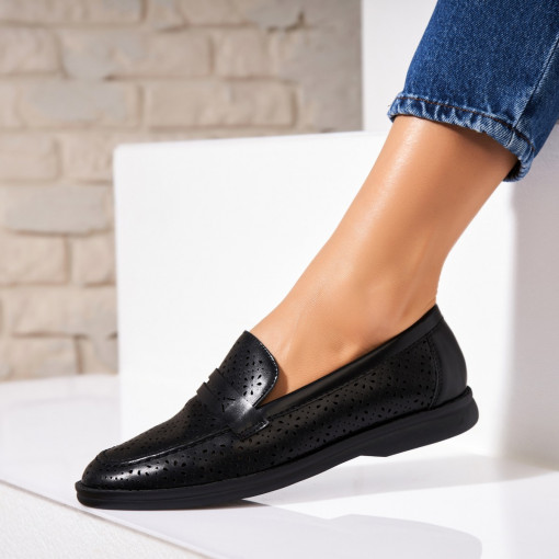 Pantofi dama casual Negri din Piele Ecologica Syler - Img 3