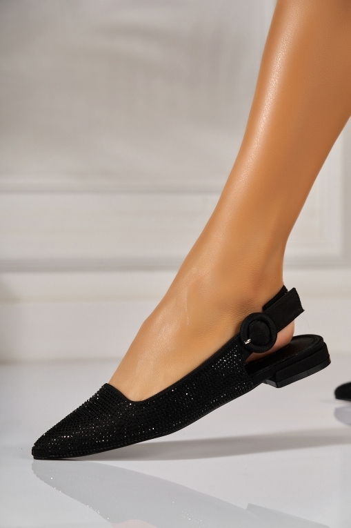 Pantofi dama casual Negri din Textil Tarelle - Img 3
