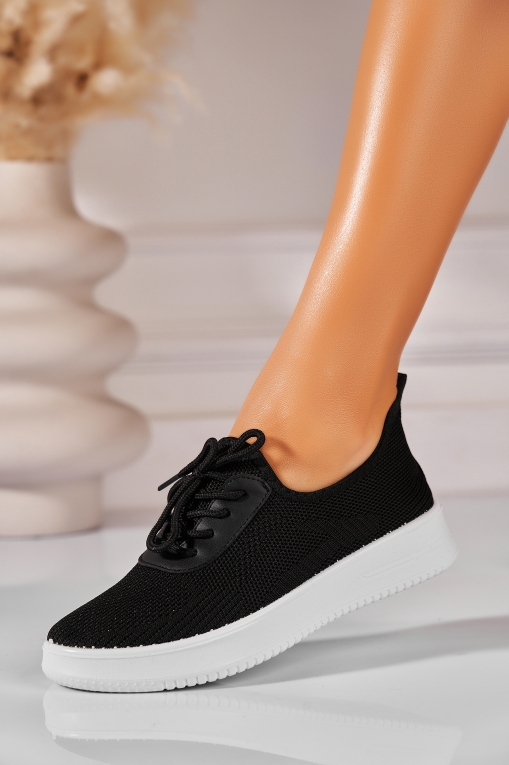 Pantofi dama casual Negri din Textil Yasmina - Img 3