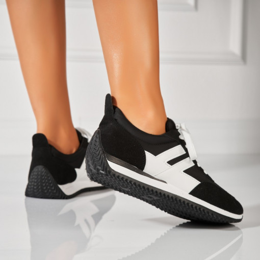 Adidași damă Negri din Piele Ecologica Intoarsa Kiro - Img 4