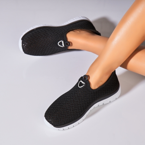 Adidași damă Textil Negru Leola - Img 2