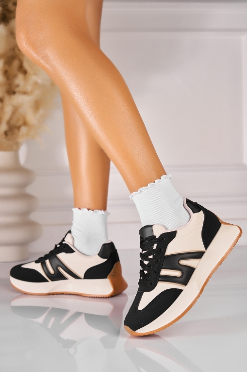 Adidași de damă Piele Ecologica Negru Elexis - Img 3