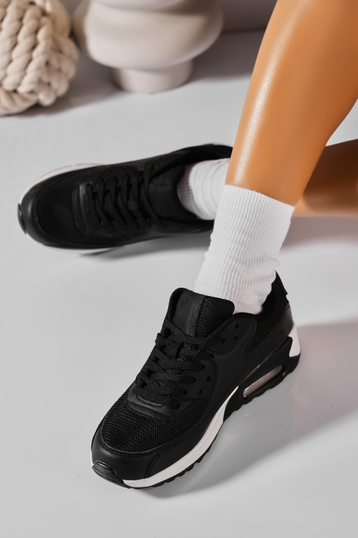 Adidași de damă Piele Ecologica Negru Mayely2 - Img 2