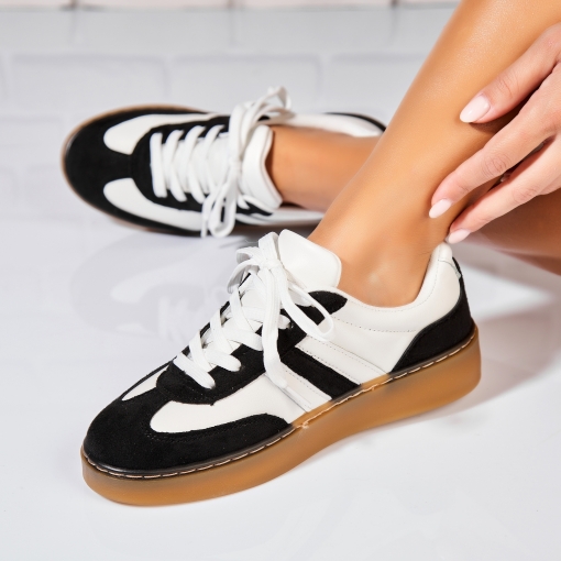 Adidași de damă Piele Ecologica Negru Nadina - Img 3