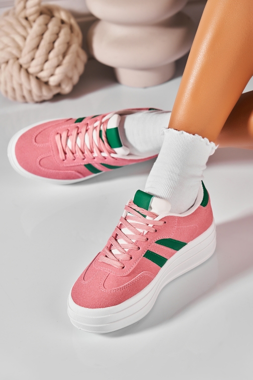 Adidași de damă Piele Ecologica Roz Indya - Img 2