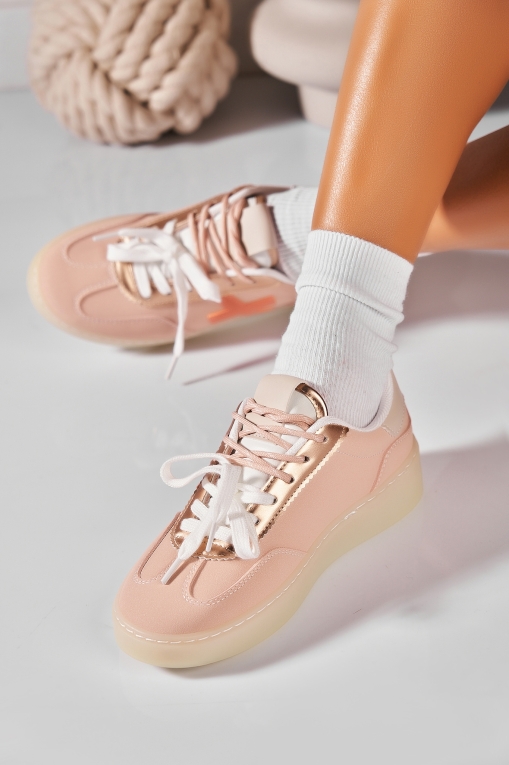 Adidași de damă Piele Ecologica Roz Soliana - Img 2