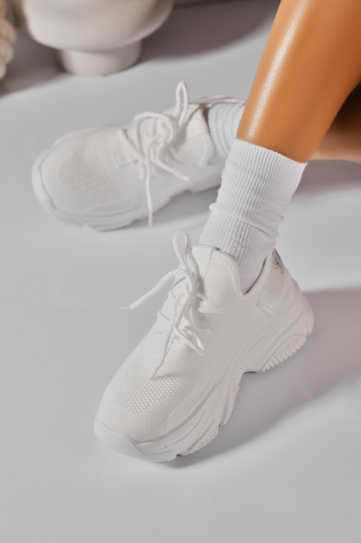 Adidași de damă Textil Alb Vonnie - Img 2