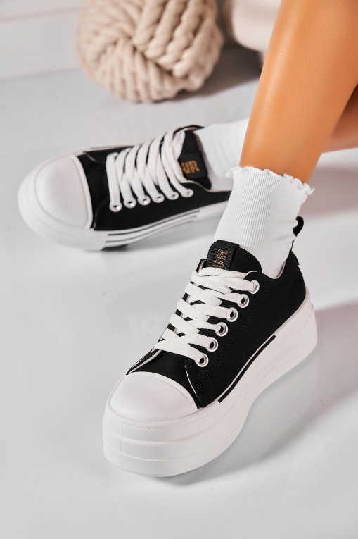 Adidași de damă Textil Negru Kylea - Img 3