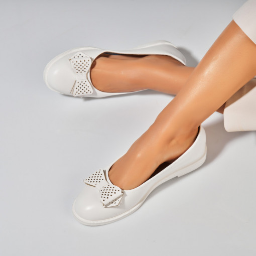 Balerini dama Piele Ecologica Alb Yuvia - Img 3