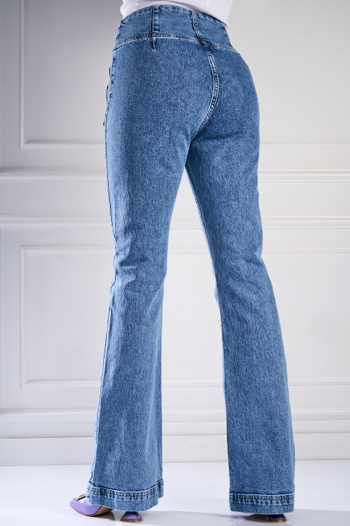 Blugi Damă Evazati Albastri Yuvati - Img 3