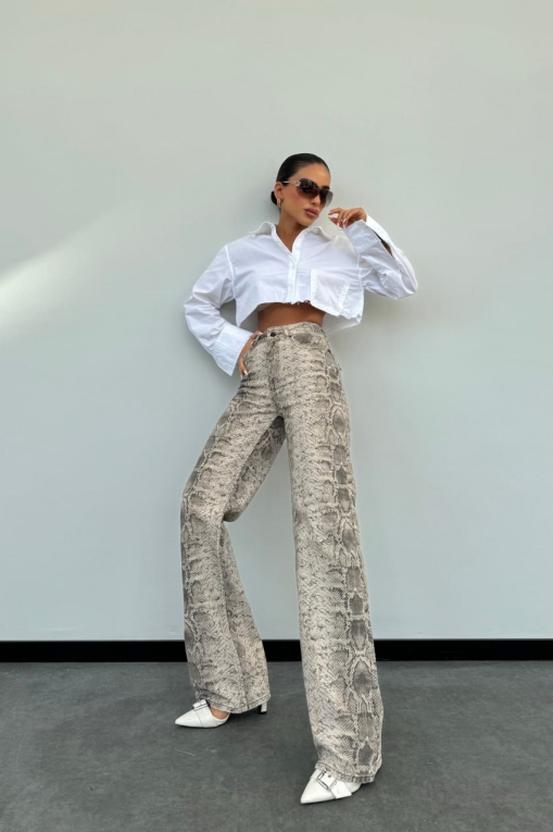 Blugi Regular Fit Animal Print Siena - Img 6