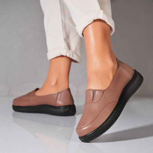 Pantofi dama casual Kaki din Piele Ecologica Alyna - Img 2