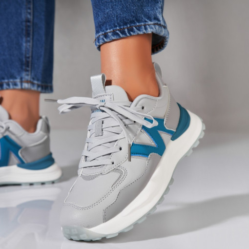 Adidași damă Gri din Piele Ecologica Dayra2 - Img 2