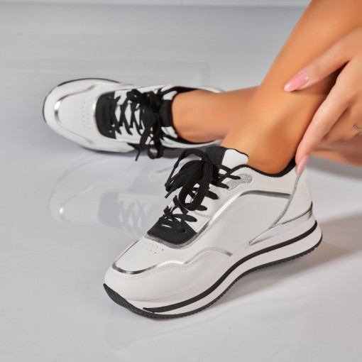 Adidasi Dama Negri din Piele Ecologica Kavita - Img 2