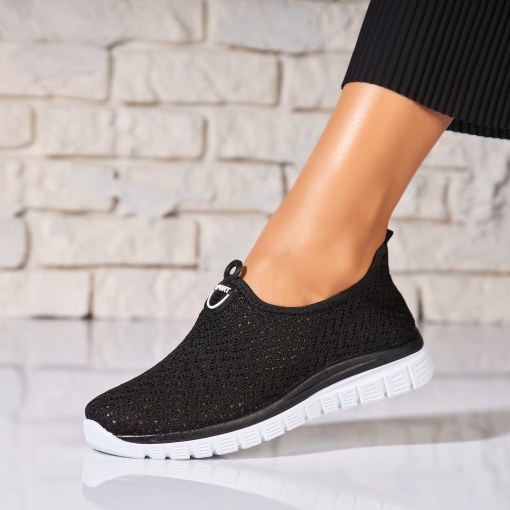Adidași damă Textil Negru Leola - Img 3