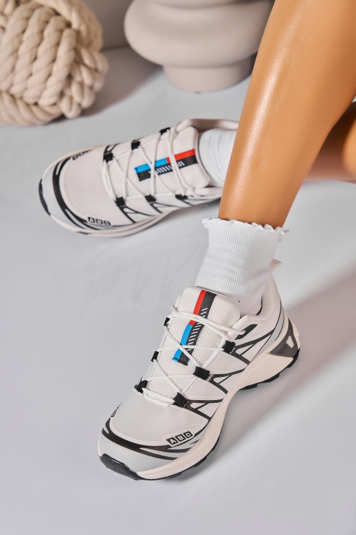 Adidași de damă Piele Ecologica Alb Eloni2 - Img 3