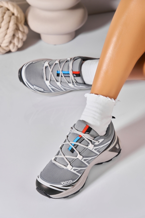 Adidași de damă Piele Ecologica Gri Eloni - Img 2