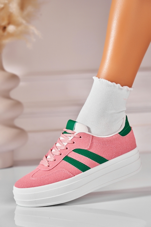 Adidași de damă Piele Ecologica Roz Indya - Img 3