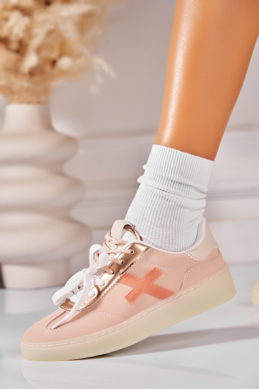 Adidași de damă Piele Ecologica Roz Soliana - Img 3