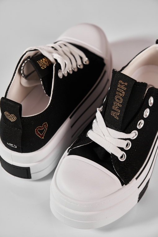 Adidași de damă Textil Negru Kylea - Img 4