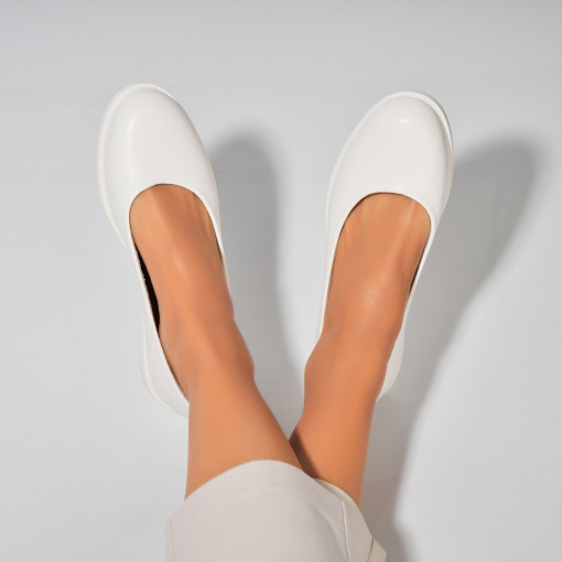 Balerini dama Piele Ecologica Alb Jalecia - Img 3