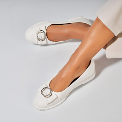 Balerini dama Piele Ecologica Alb Laren - Img 3