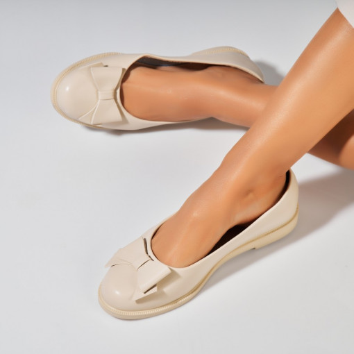 Balerini dama Piele Ecologica Bej Rydia - Img 3