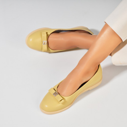 Balerini dama Piele Ecologica Galben Markie - Img 2