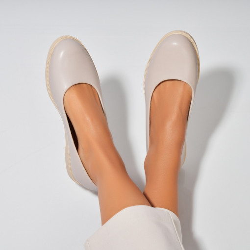 Balerini dama Piele Ecologica Gri Jalecia - Img 2