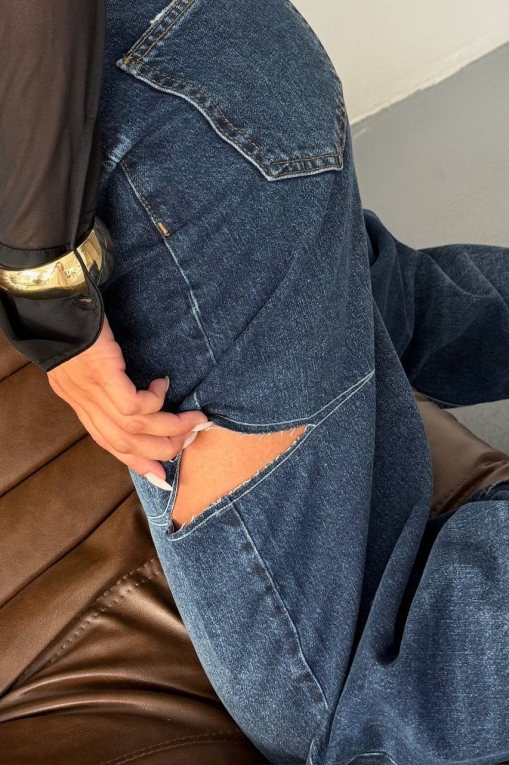 Blugi Damă Oversize Bleumarin Rabeya - Img 6